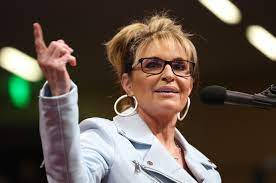 Sarah Palin, glasses, hoop earrings, SD Desktop Wallpaper