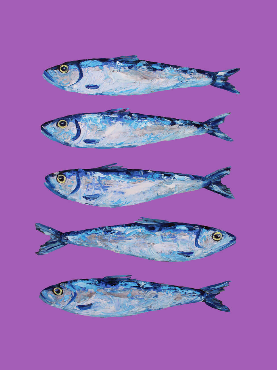 colorful sardines, blue, silver, HD Phone Wallpaper