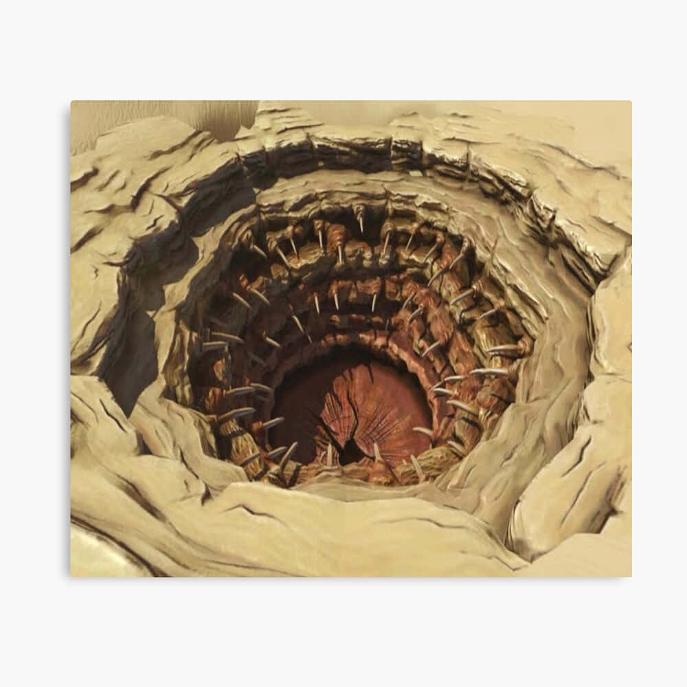 Sarlacc, pit of despair, circular hole, SD Desktop Wallpaper
