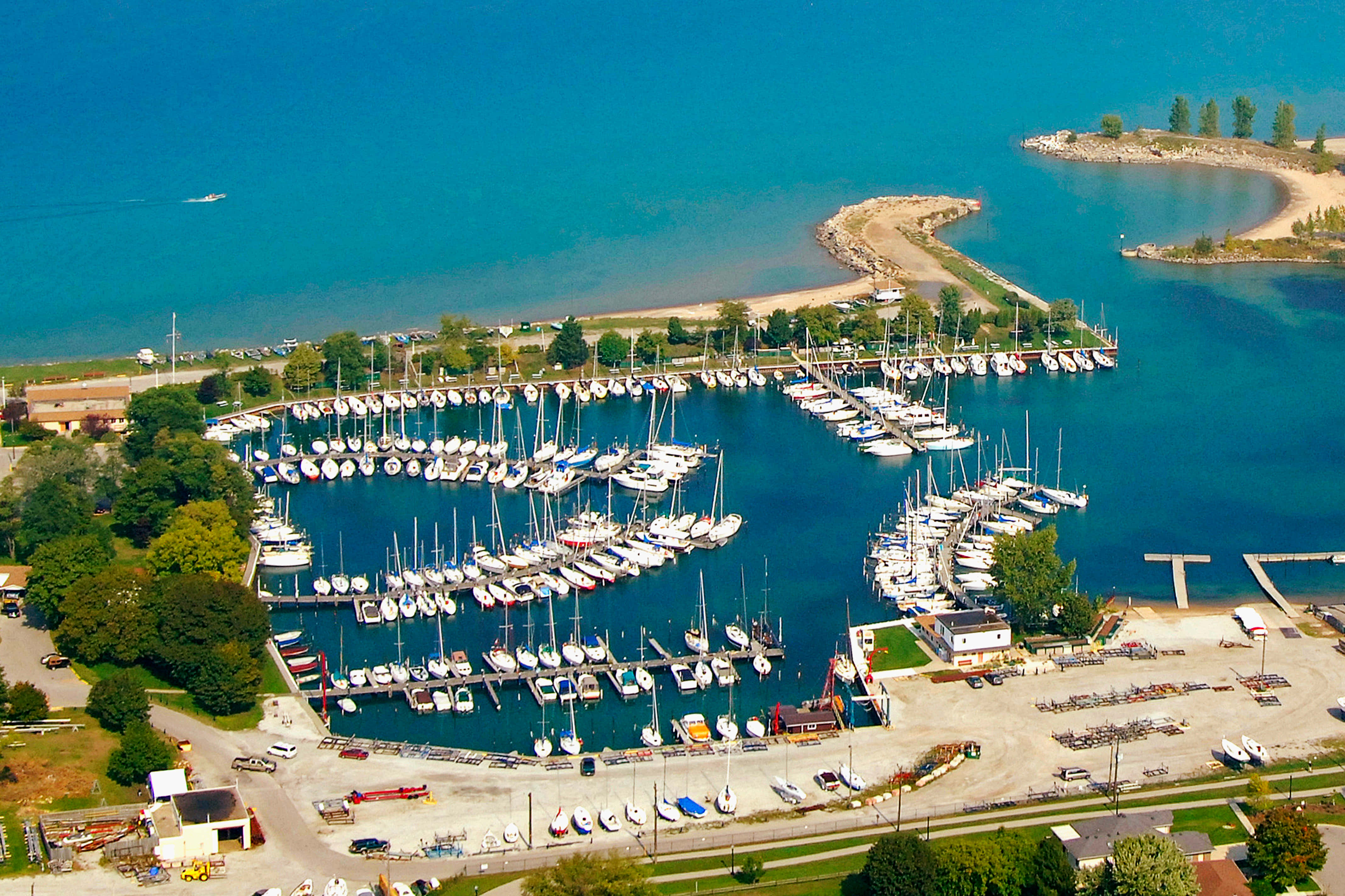 Sarnia, sunset, aerial view, 4K Desktop Wallpaper