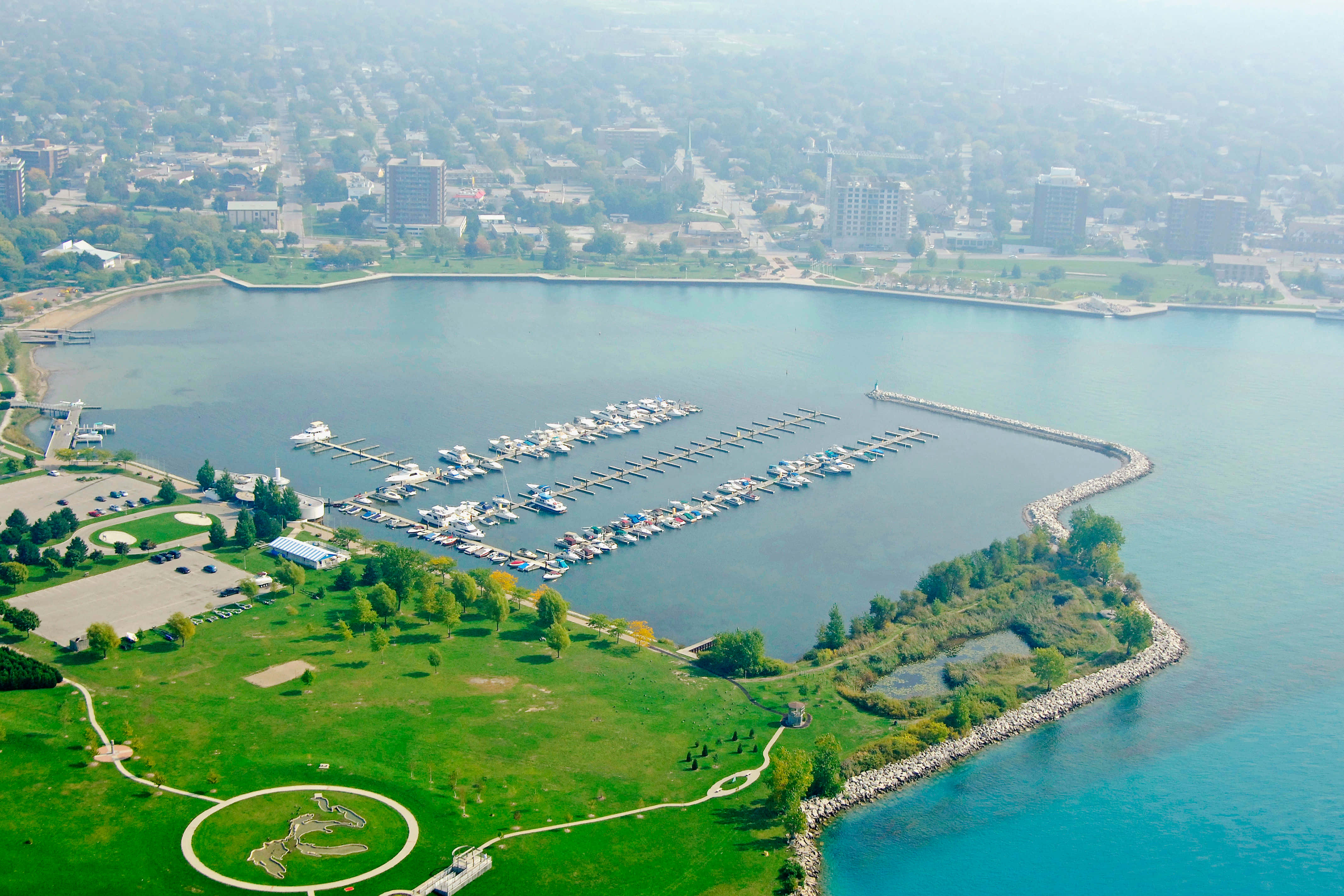 Sarnia, marina, boats, 4K Desktop Wallpaper