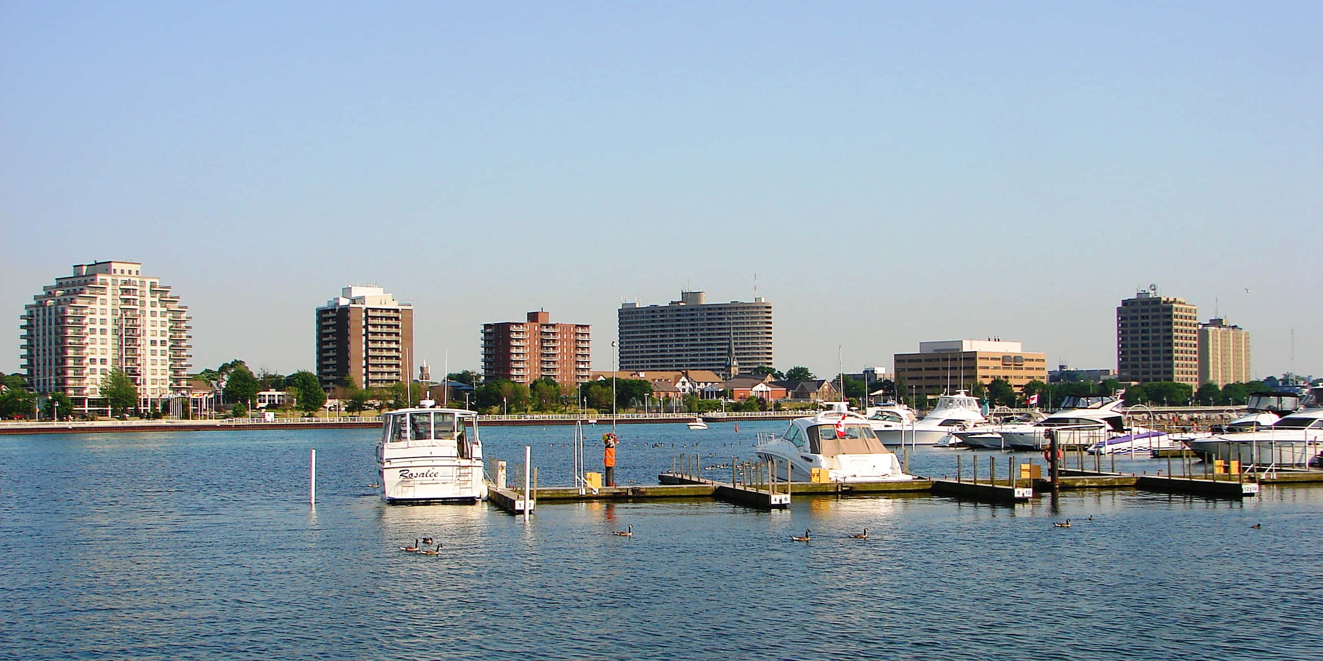 Sarnia, waterfront, sunset, 2K Desktop Wallpaper