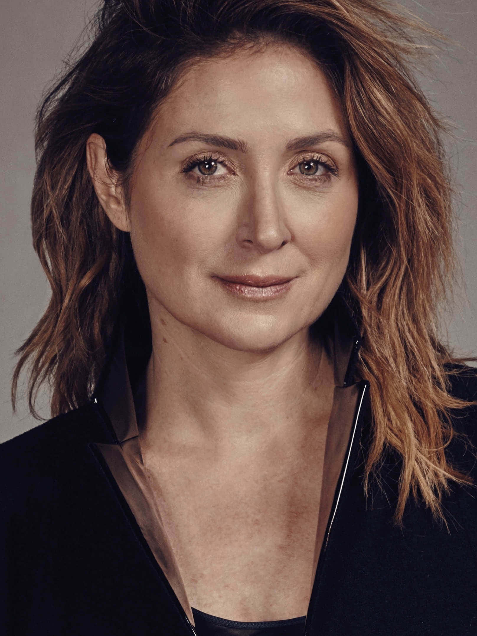 Sasha Alexander, wavy brown hair, warm brown eyes, Full HD Phone Wallpaper