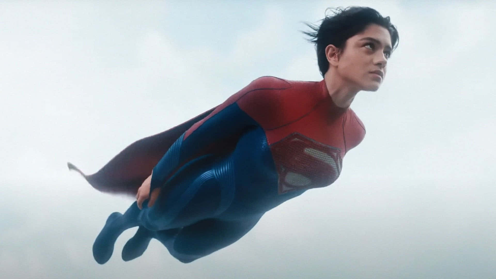 Sasha Calle, Supergirl, red and blue suit, Full HD Desktop Wallpaper