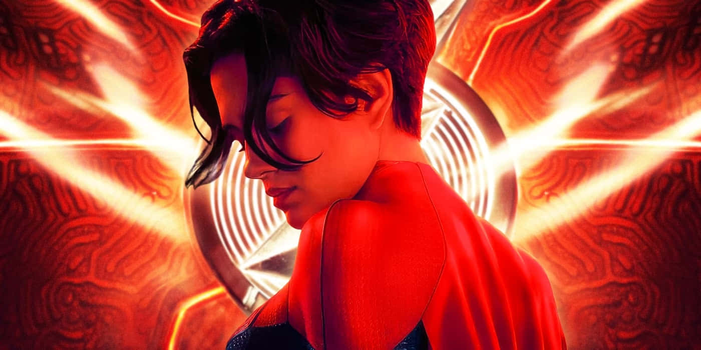 Sasha Calle, Supergirl, red suit, HD Desktop Wallpaper