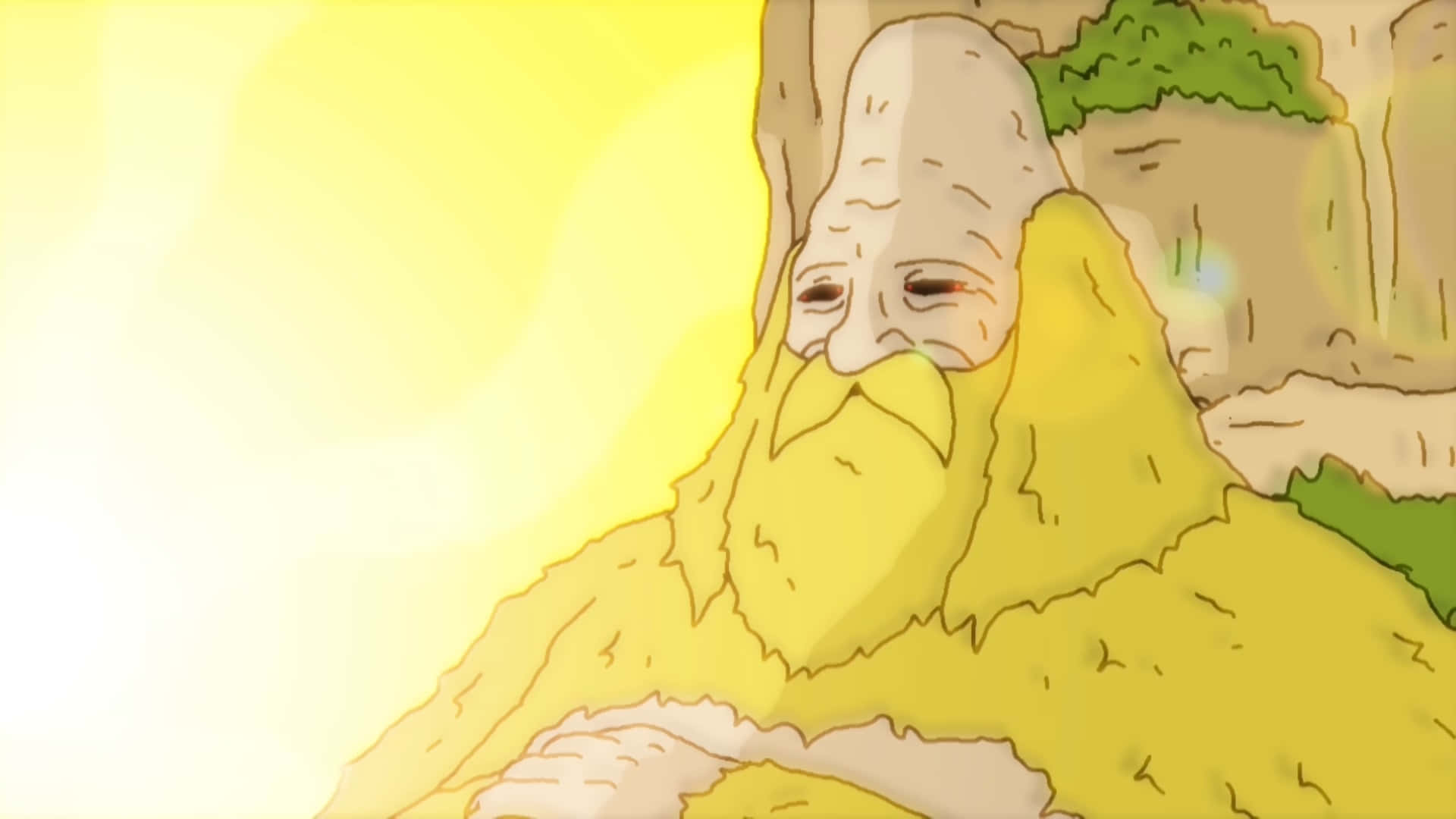 Sassy The Sasquatch, sunrise, anime-style, Full HD Desktop Wallpaper