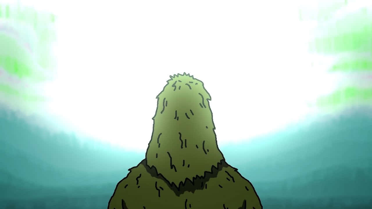 Sasquatch, mossy green, spiky hair, HD Desktop Wallpaper