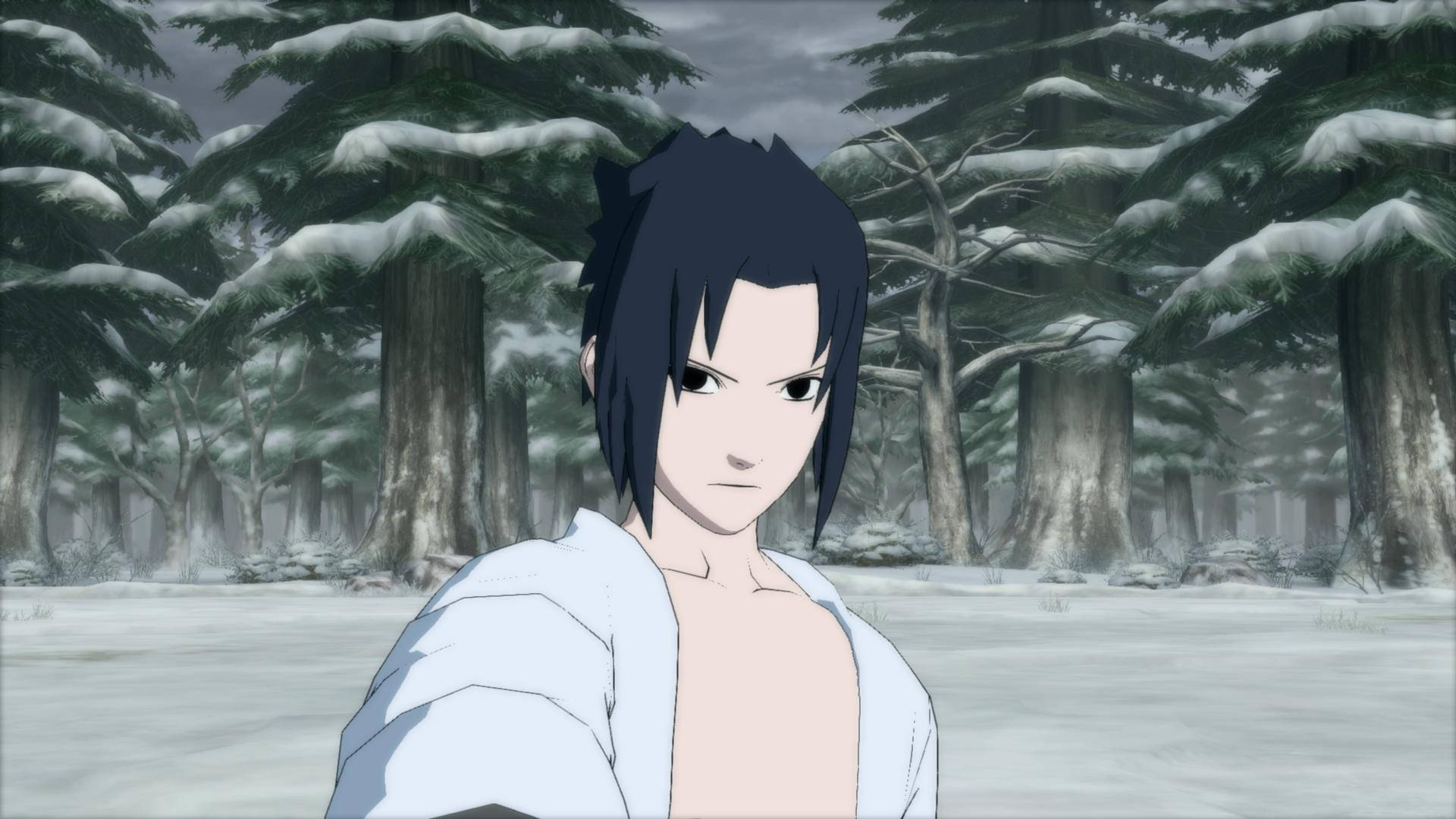 Sasuke, Snowy Biome, 4K, Full HD Desktop Wallpaper