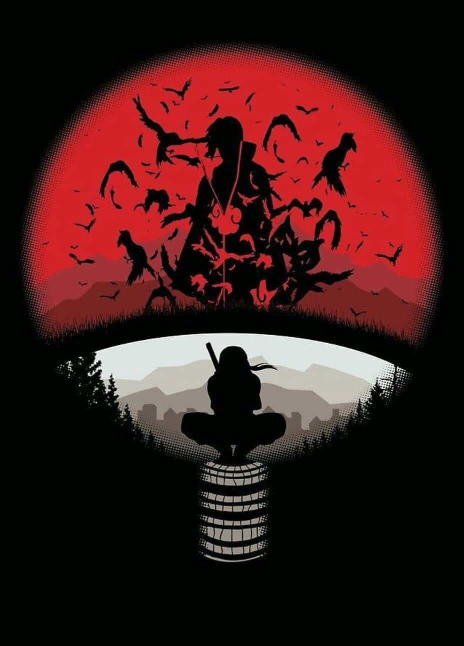 Sasuke And Itachi, silhouette, tower, HD Phone Wallpaper