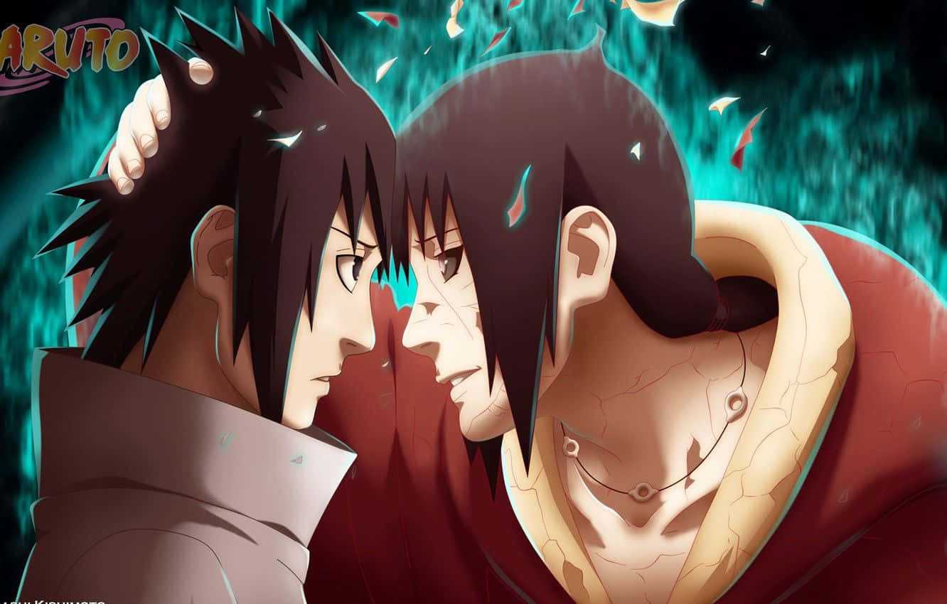Sasuke And Itachi, teal, dark, HD Desktop Wallpaper