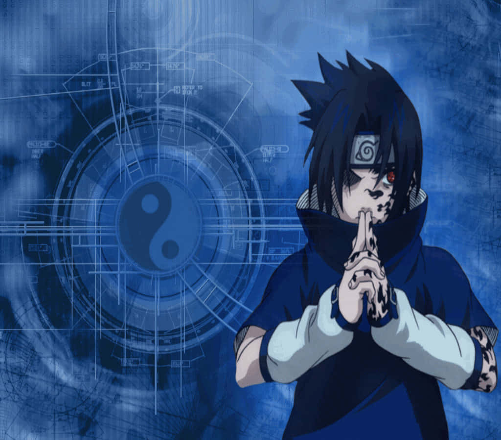 Sasuke Curse, red eye, headband, SD Desktop Wallpaper