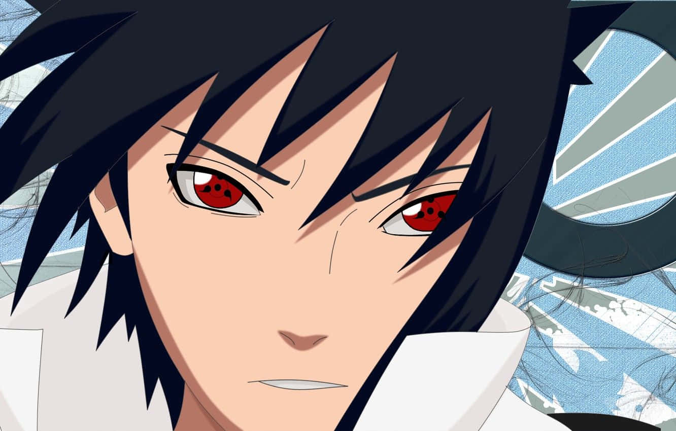 Sasuke, red eyes, spiky black hair, HD Desktop Wallpaper
