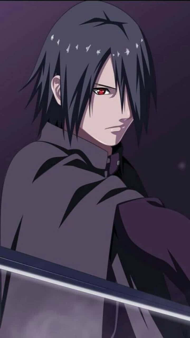 Sasuke, red eyes, sword, HD Phone Wallpaper