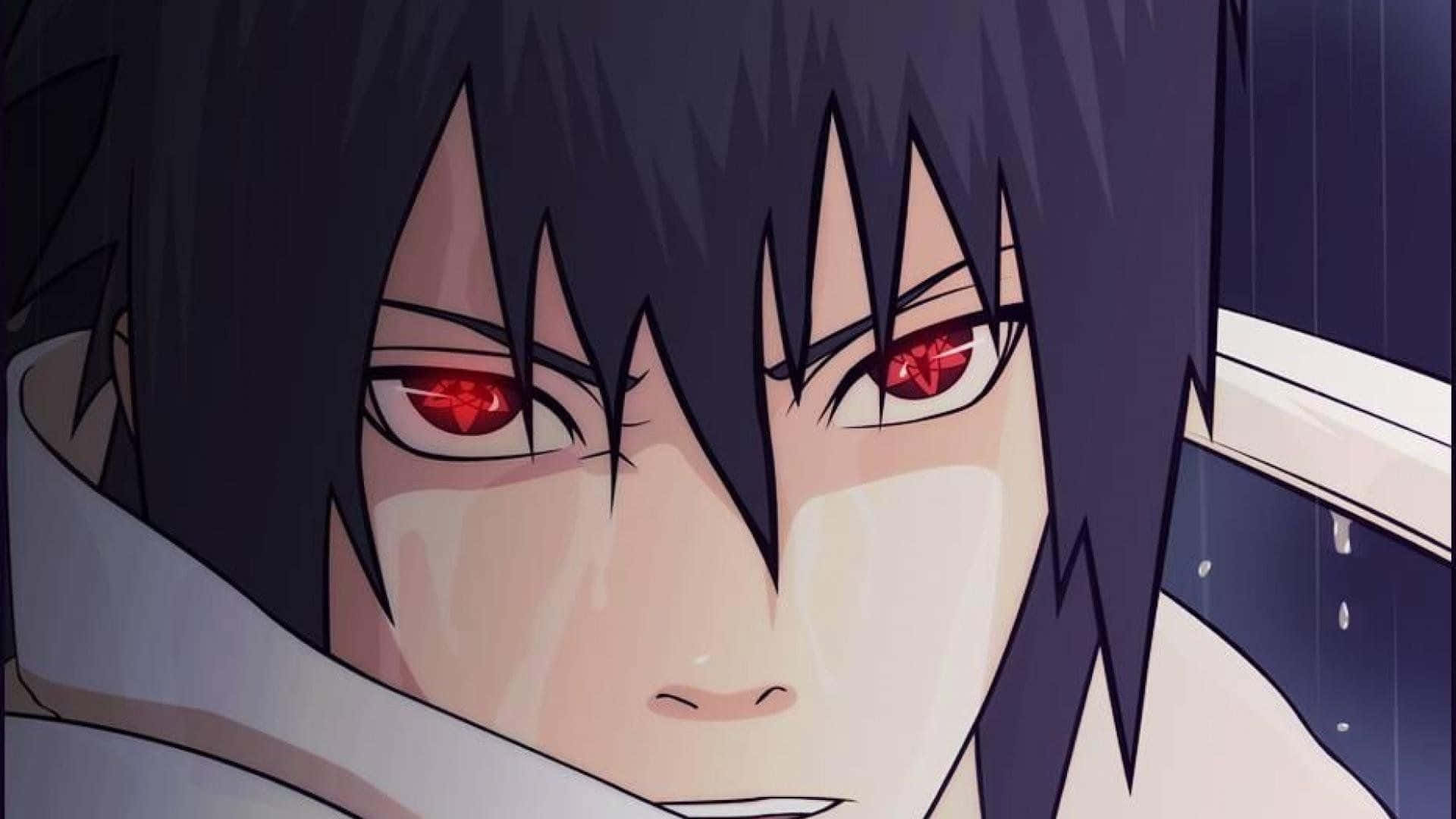 Sasuke Face, anime character, dark hair, Full HD Desktop Wallpaper