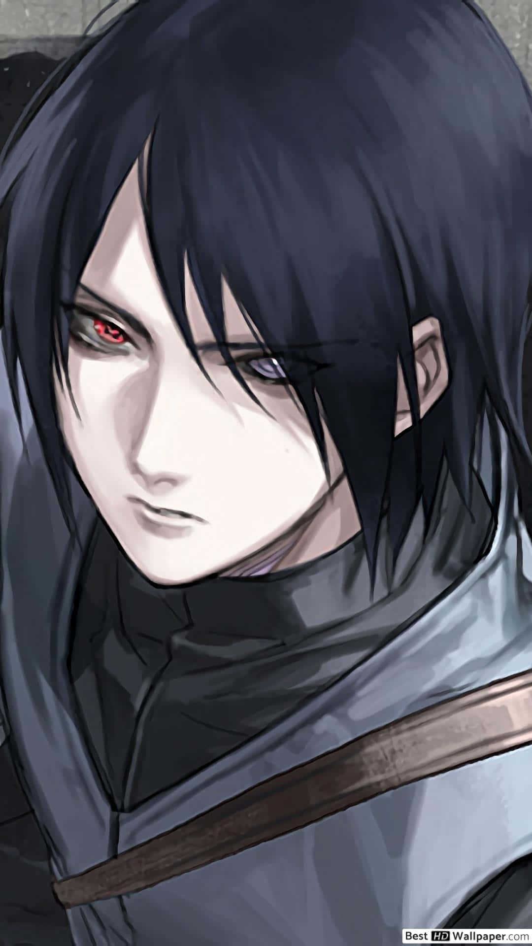 Sasuke, black hair, red eye, Full HD Phone Wallpaper