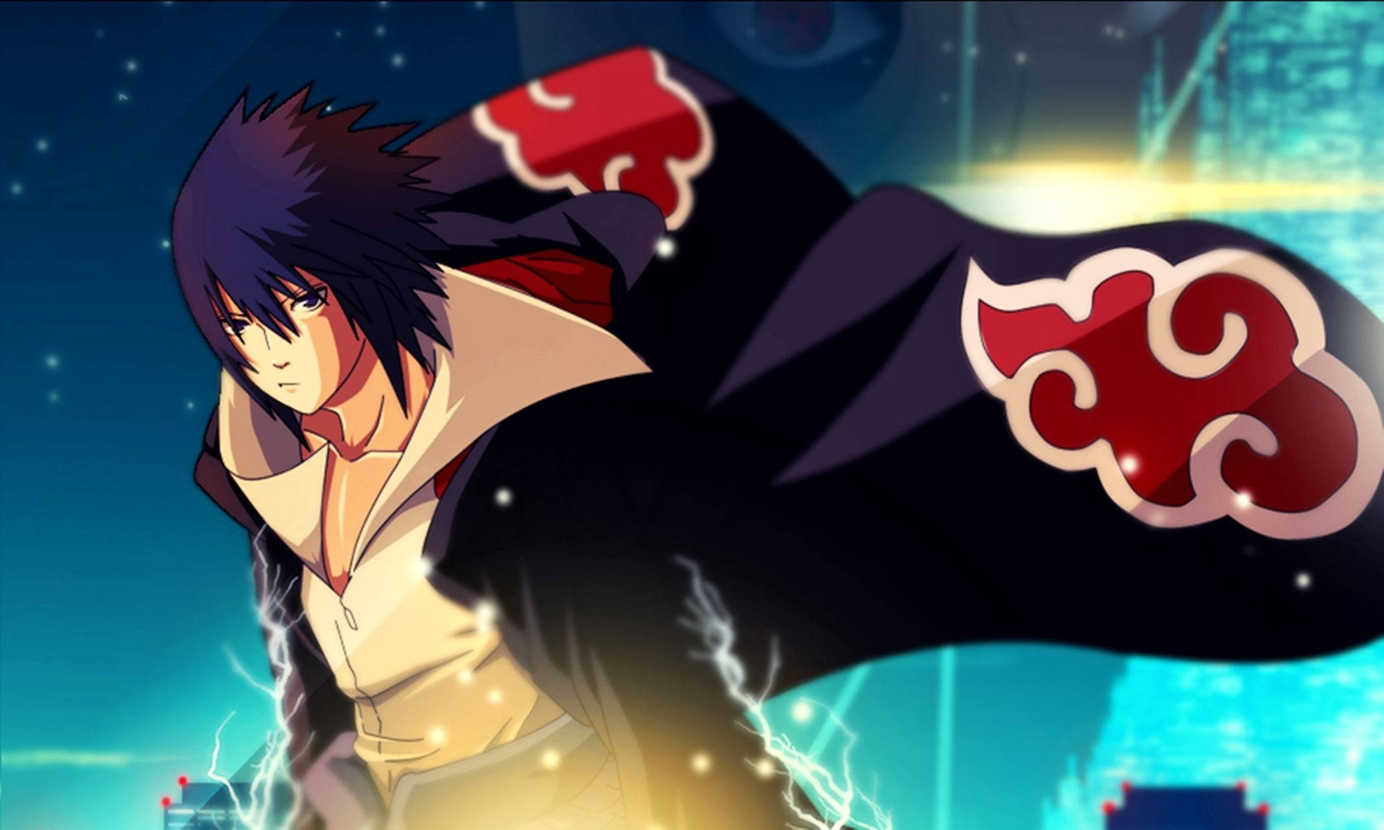Sasuke Pfp, anime character, dark hair, Full HD Desktop Wallpaper