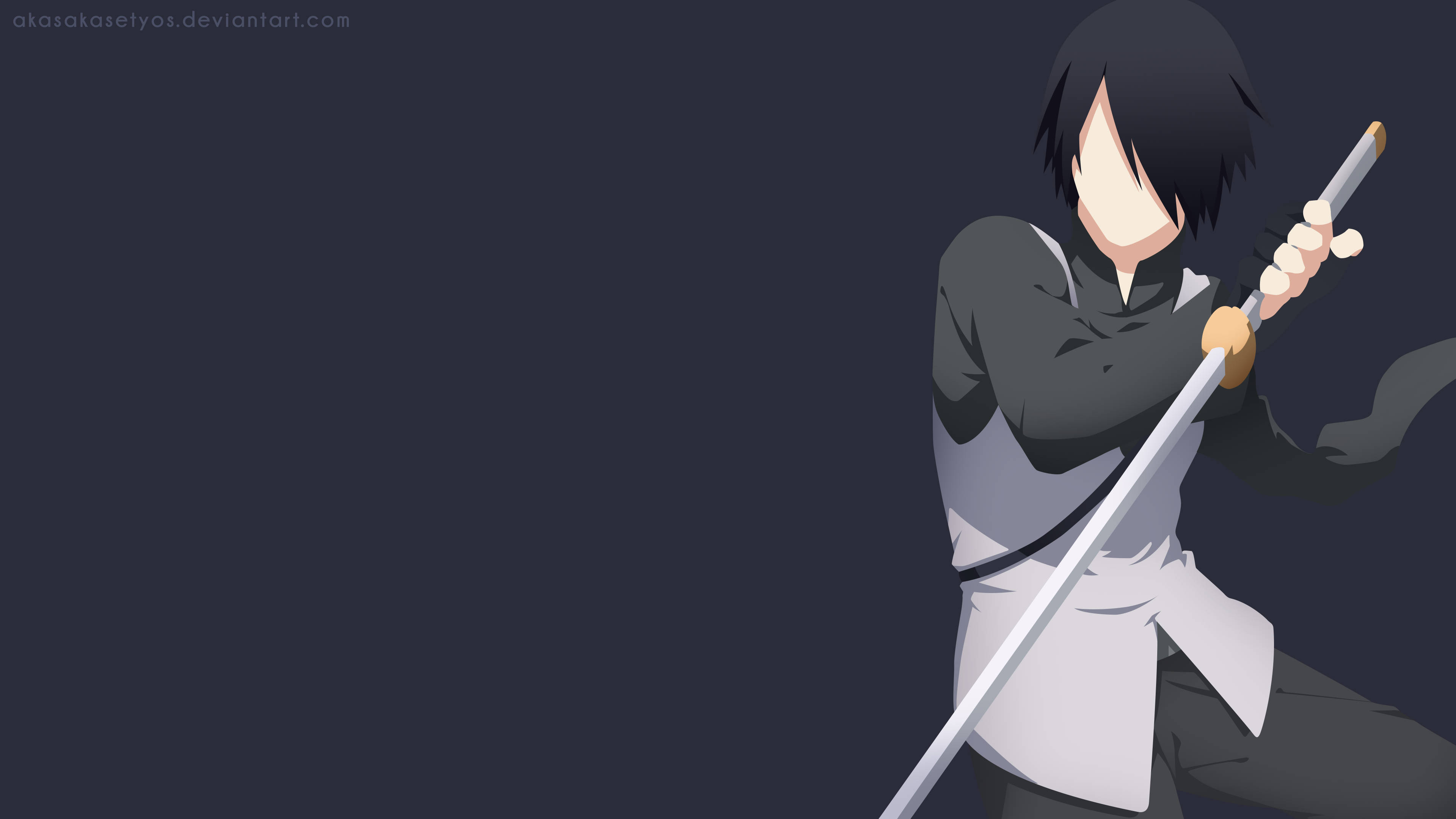 Sasuke Uchiha, vector art, 4K, 4K Desktop Wallpaper