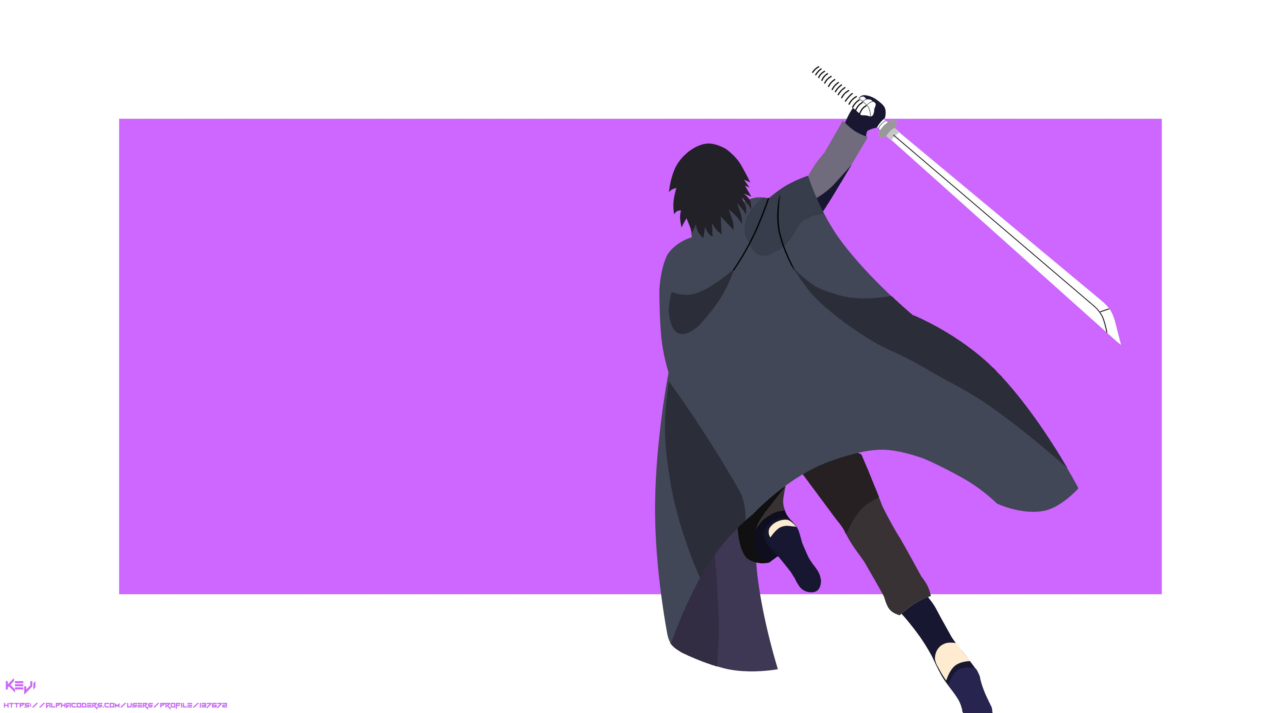 Sasuke Uchiha, 4K, dark cloak, 4K Desktop Wallpaper