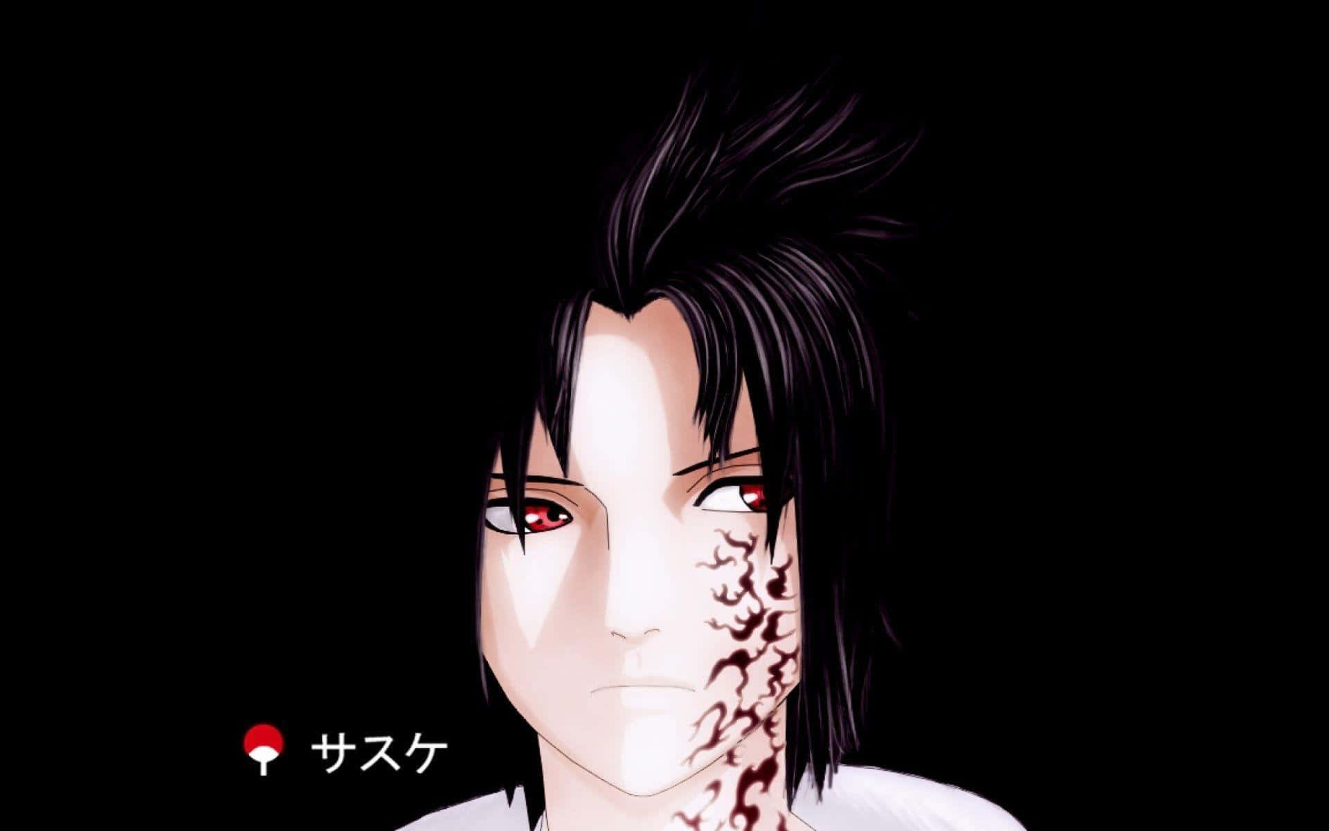Sasuke Uchiha, Cursed Mark, red eyes, Full HD Desktop Wallpaper