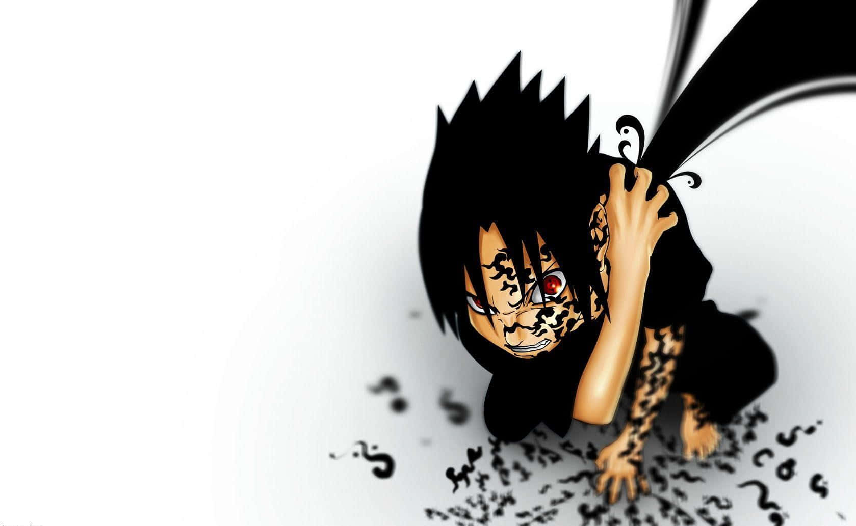 Sasuke Uchiha, Cursed Mark, black spiky hair, HD Desktop Wallpaper