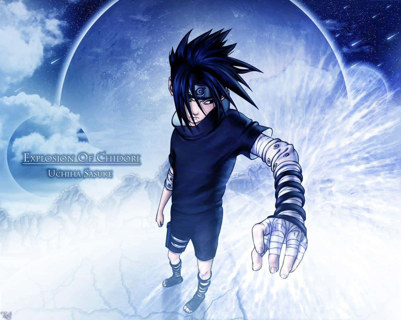Sasuke Uchiha, Cursed Mark, chidori energy, HD Desktop Wallpaper
