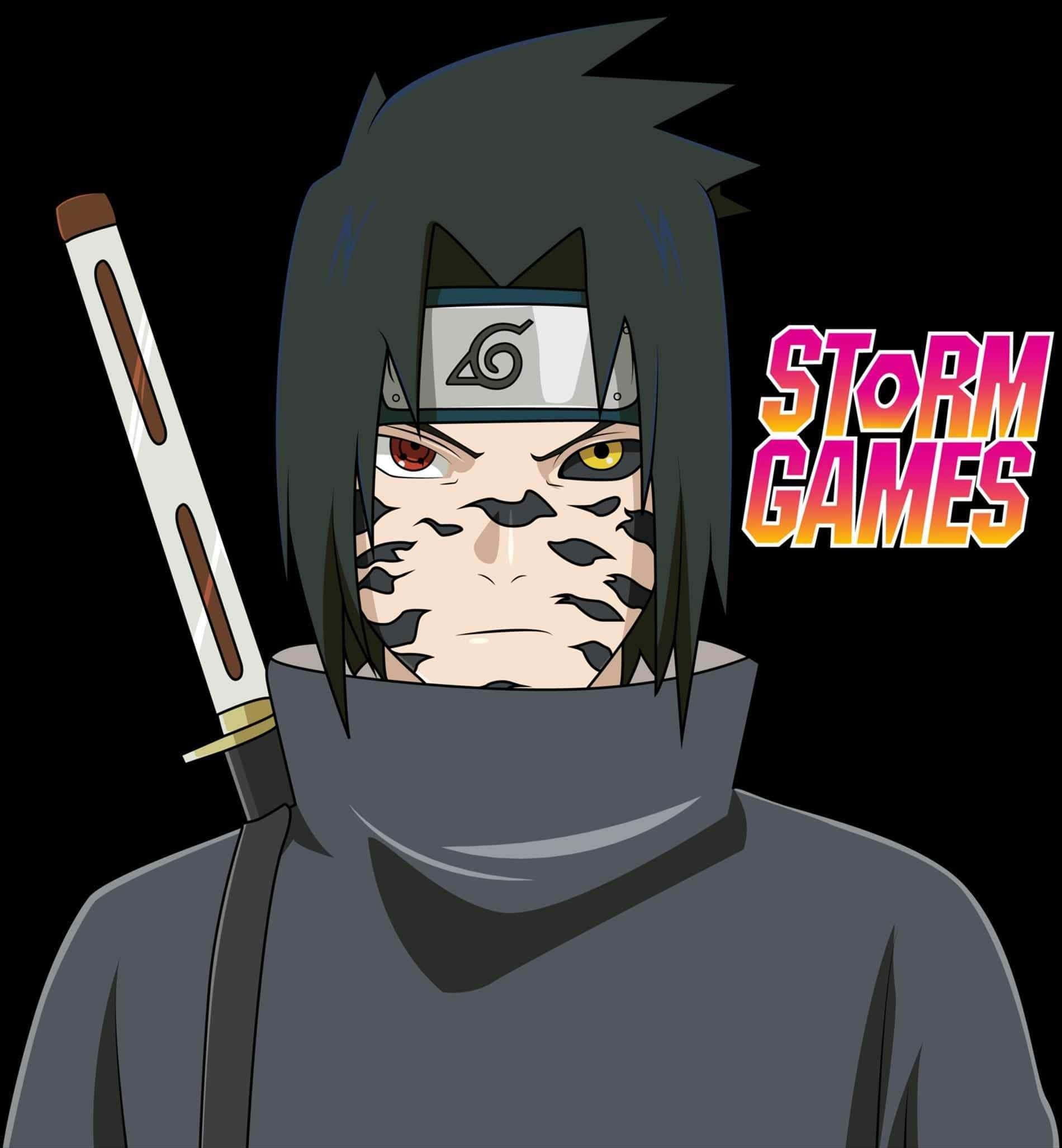 Sasuke Uchiha, Cursed Mark, heterochromatic eyes, Full HD Phone Wallpaper
