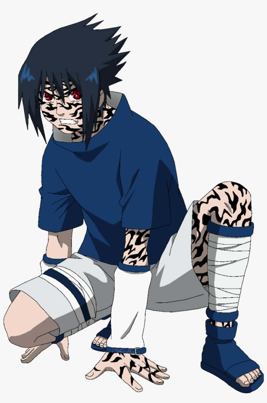 Sasuke Uchiha, Cursed Mark, black spiky hair, HD Phone Wallpaper