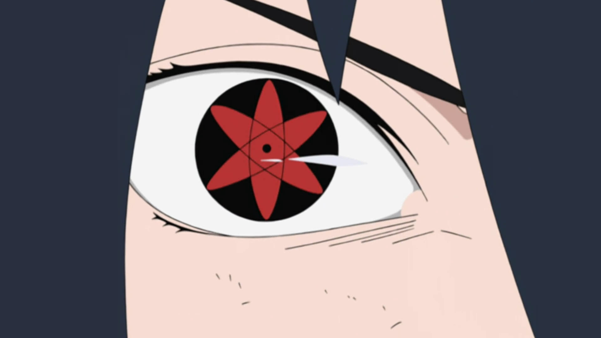 Sasuke Uchiha, Mangekyou Sharingan, red six-pointed star pattern, Full HD Desktop Wallpaper
