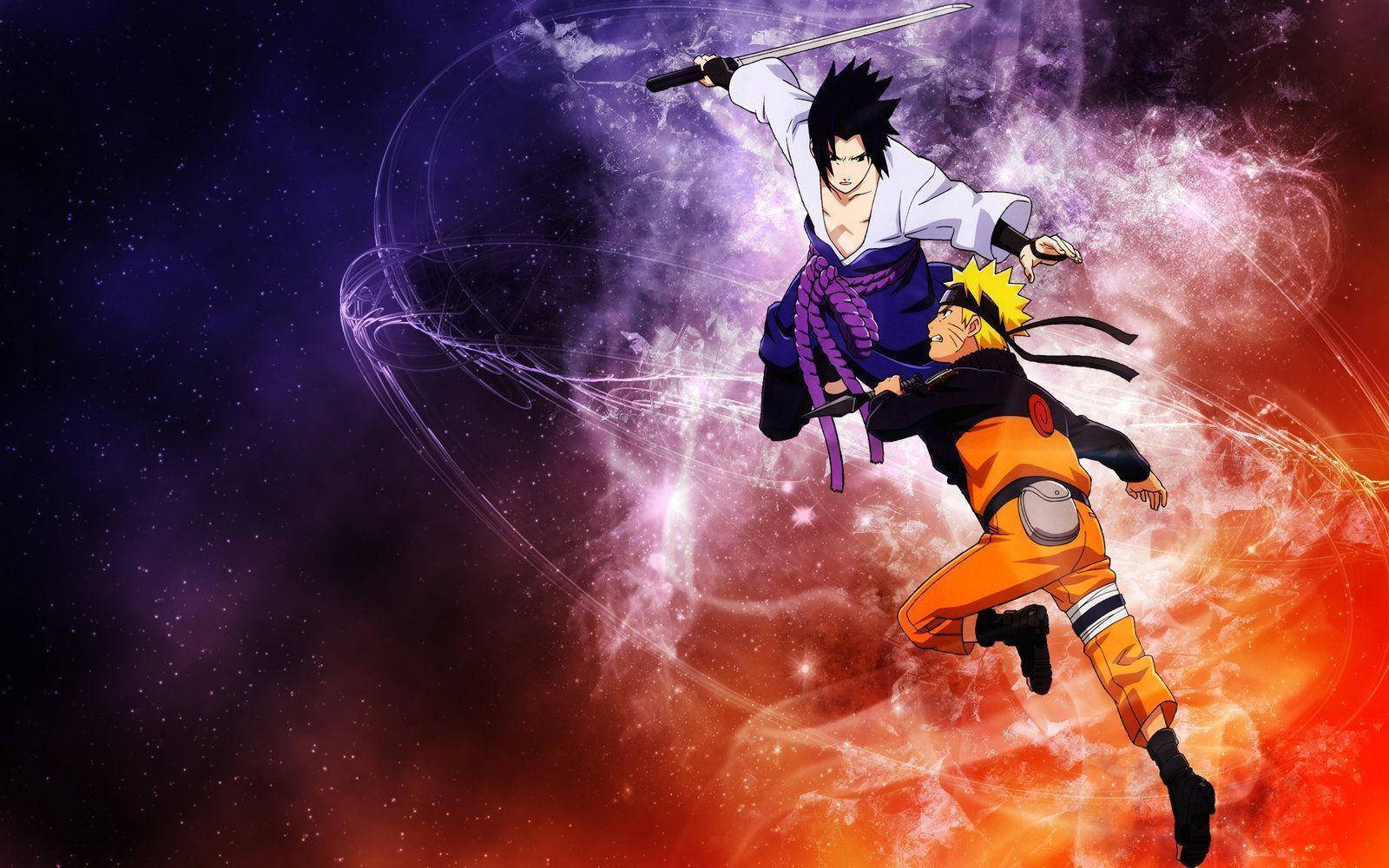 Sasuke, Naruto, white smoke, HD Desktop Wallpaper