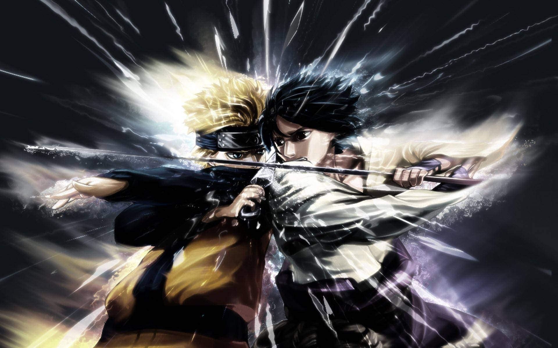 Sasuke, Naruto, dark background, Full HD Desktop Wallpaper