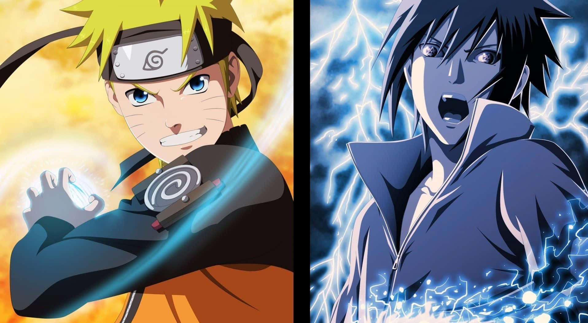 Naruto, Sasuke, chakra effects, HD Desktop Wallpaper