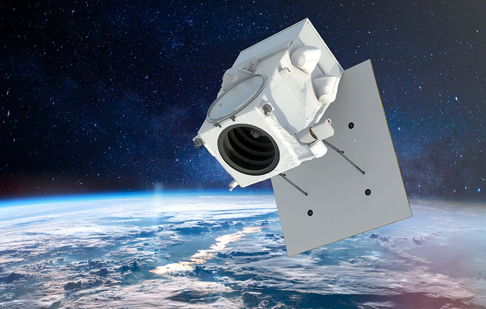 satellite technology, Earth, starry sky, SD Desktop Wallpaper