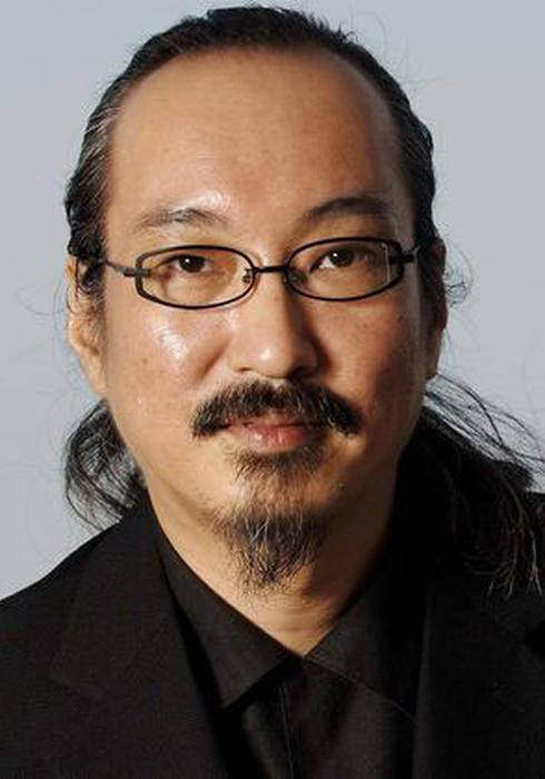 Satoshi Kon, black suit, glasses, SD Phone Wallpaper