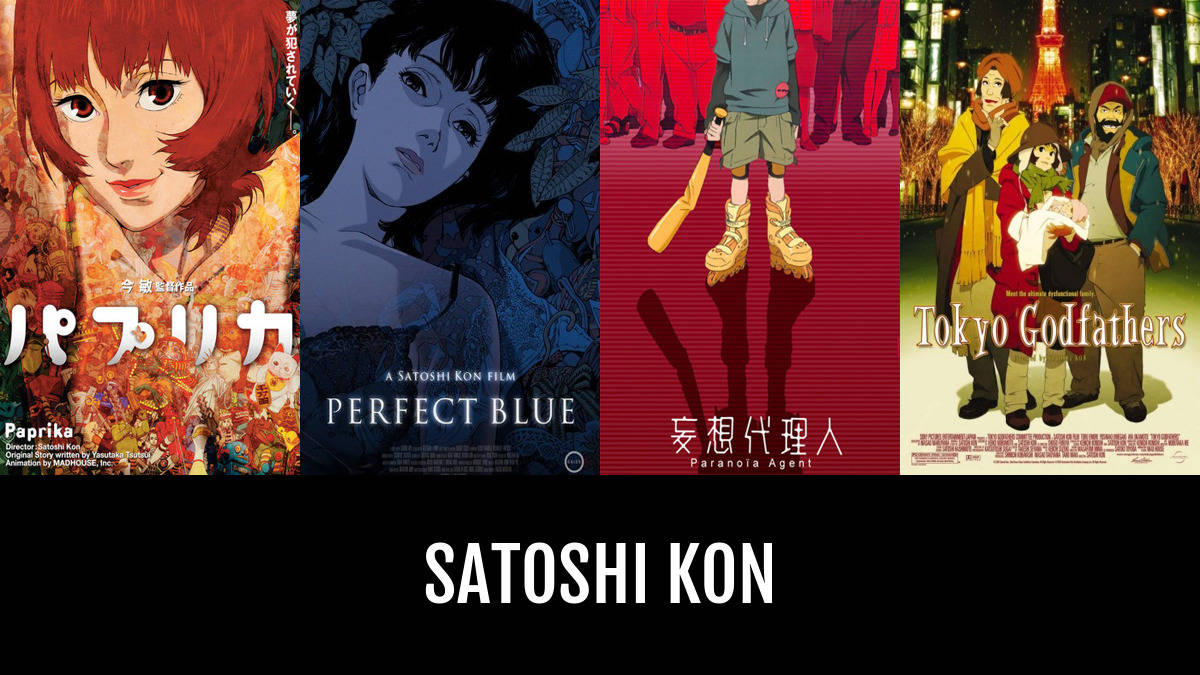 Satoshi Kon, anime movie posters, stylized characters, SD Desktop Wallpaper