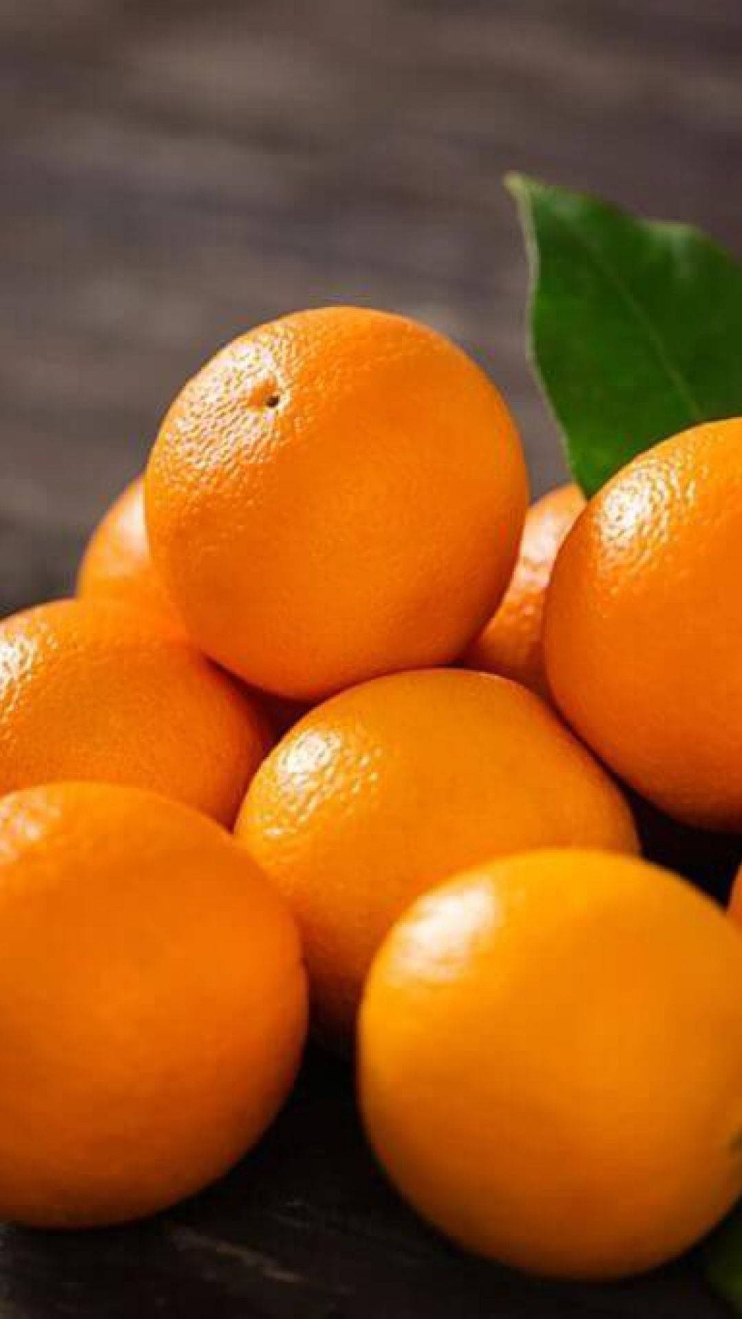 Satsuma, orange fruits, green leaf, Full HD Phone Wallpaper
