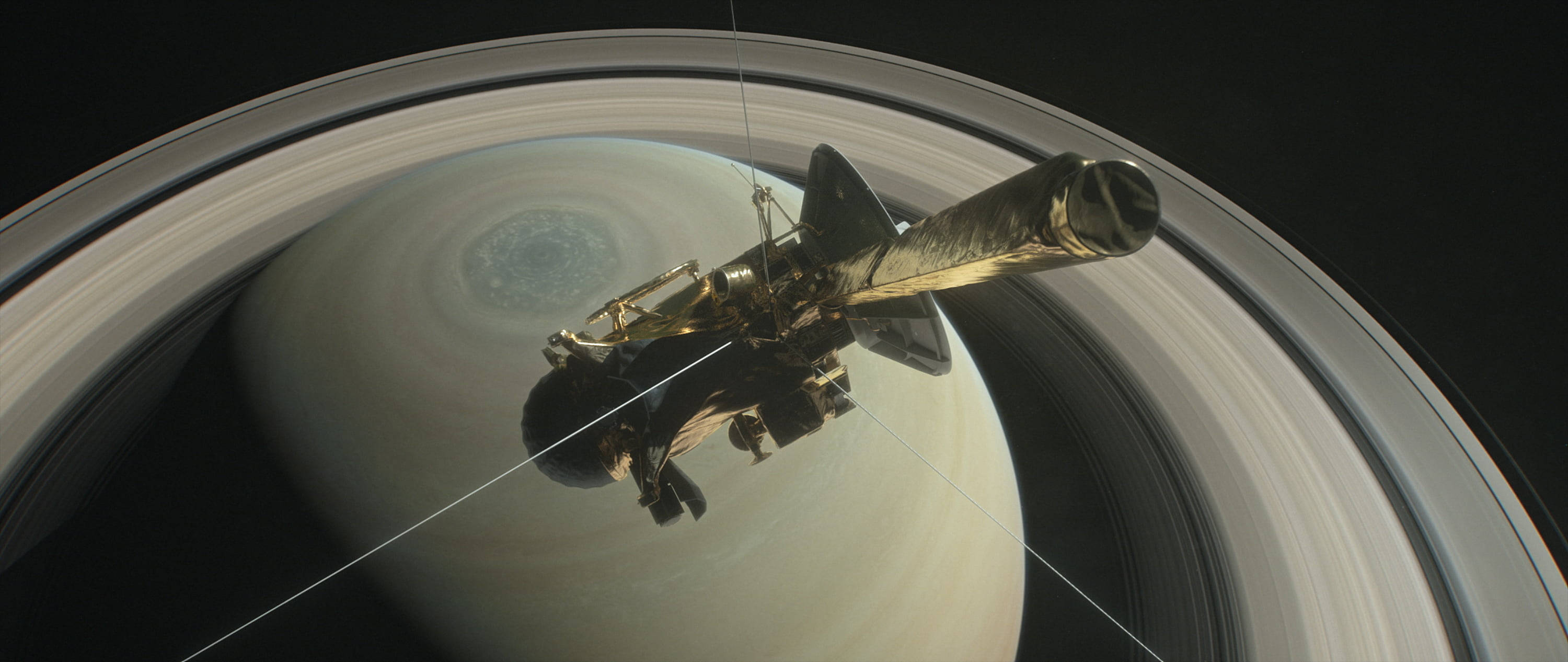 Saturn, Saturn 4K, golden structure, 2K Desktop Wallpaper
