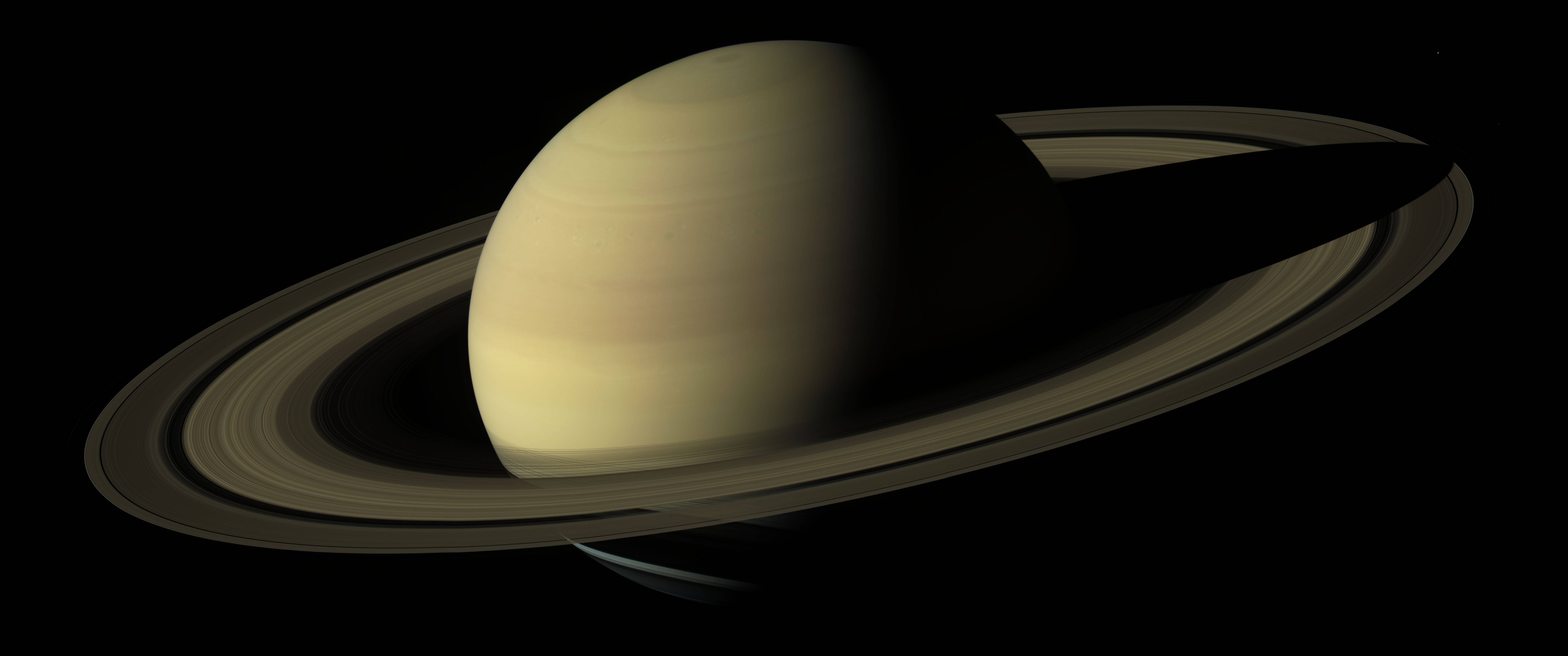 Saturn, dark space, void, 8K Desktop Wallpaper