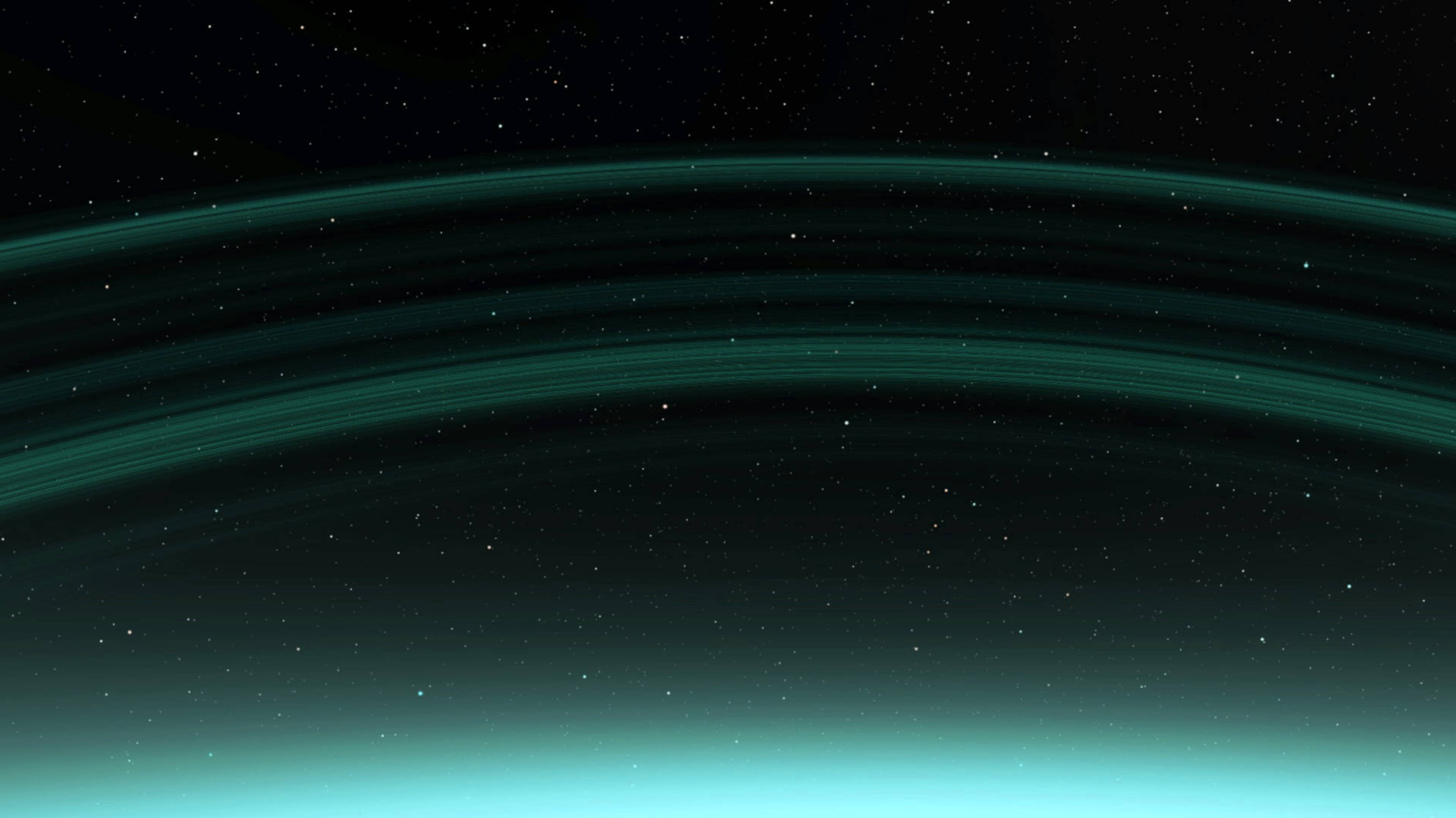 Saturn, teal, rings, 4K Desktop Wallpaper