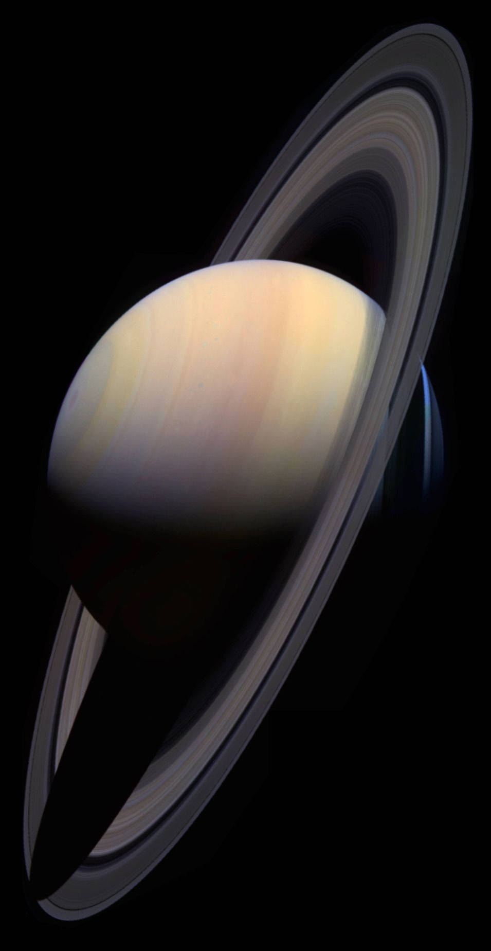 Saturn, ringlets, void, HD Phone Wallpaper
