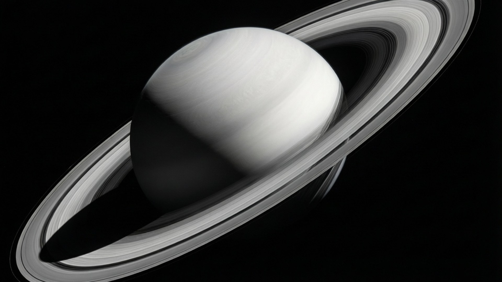 Saturn, ring system, void of space, Full HD Desktop Wallpaper
