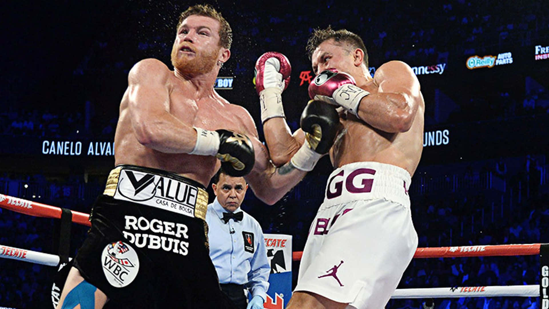 Saul Canelo Alvarez, boxing champion, ring, Full HD Desktop Wallpaper