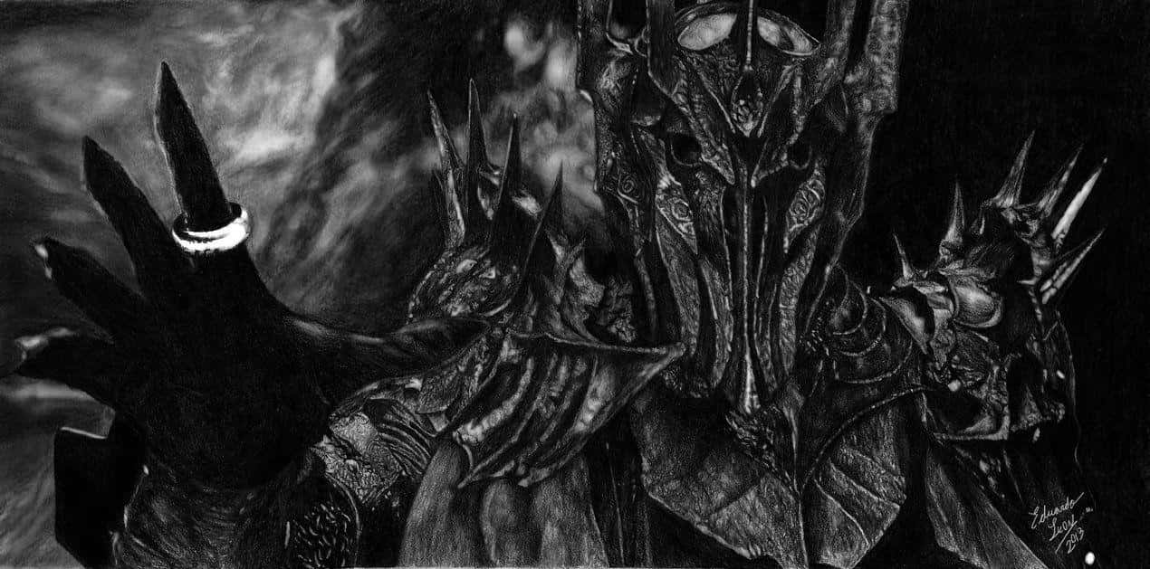 Sauron, Shadow Of War, spiked armor, SD Desktop Wallpaper