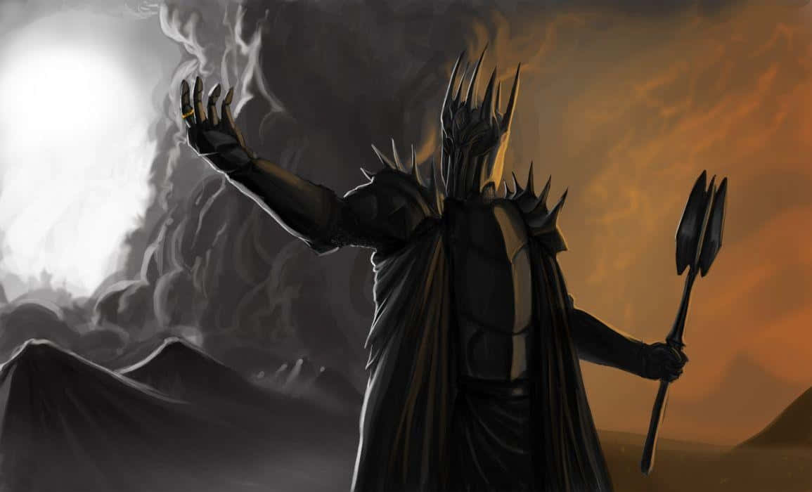 Sauron, Shadow Of War, spiked helmet, SD Desktop Wallpaper