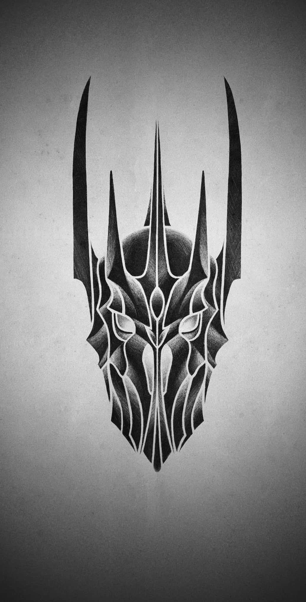 Sauron, helmet, spiked, Full HD Phone Wallpaper