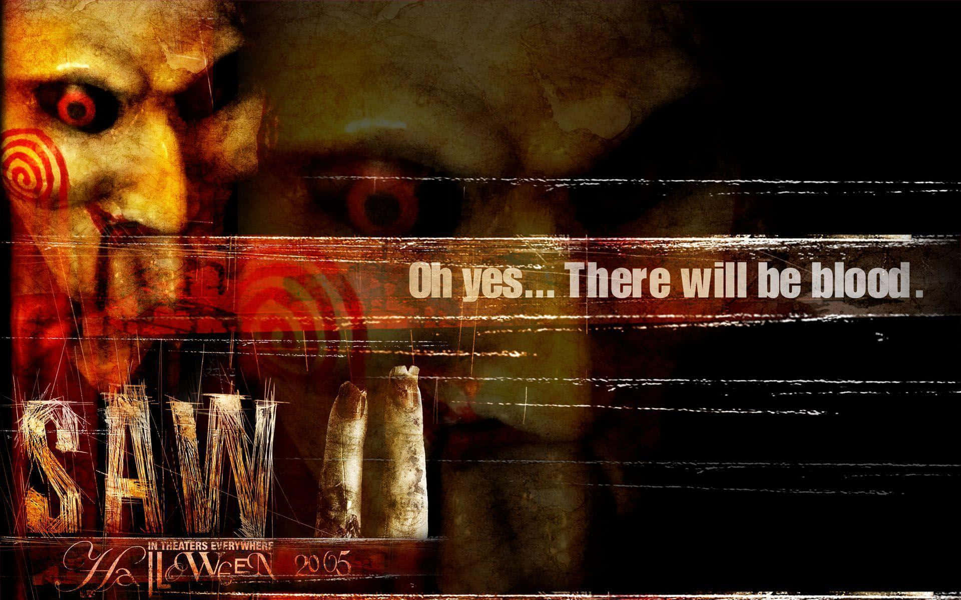 Saw, masked killer, red eyes, Full HD Desktop Wallpaper