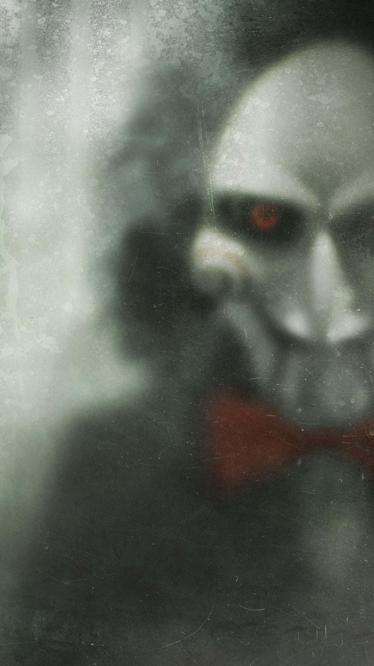 Saw, ghostly figure, pale face, 2K Phone Wallpaper