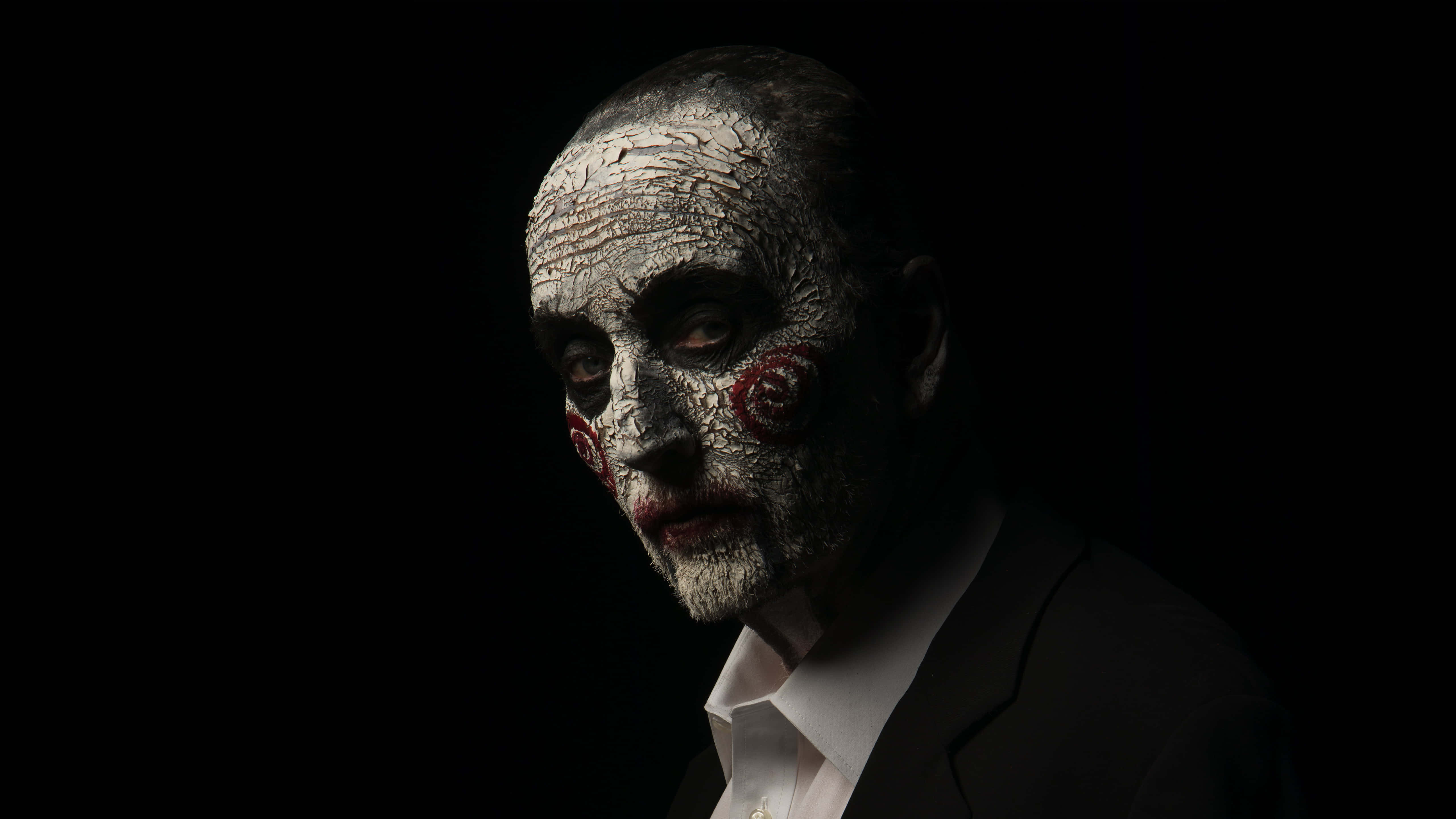 Saw, clown face, suit, 5K Desktop Wallpaper