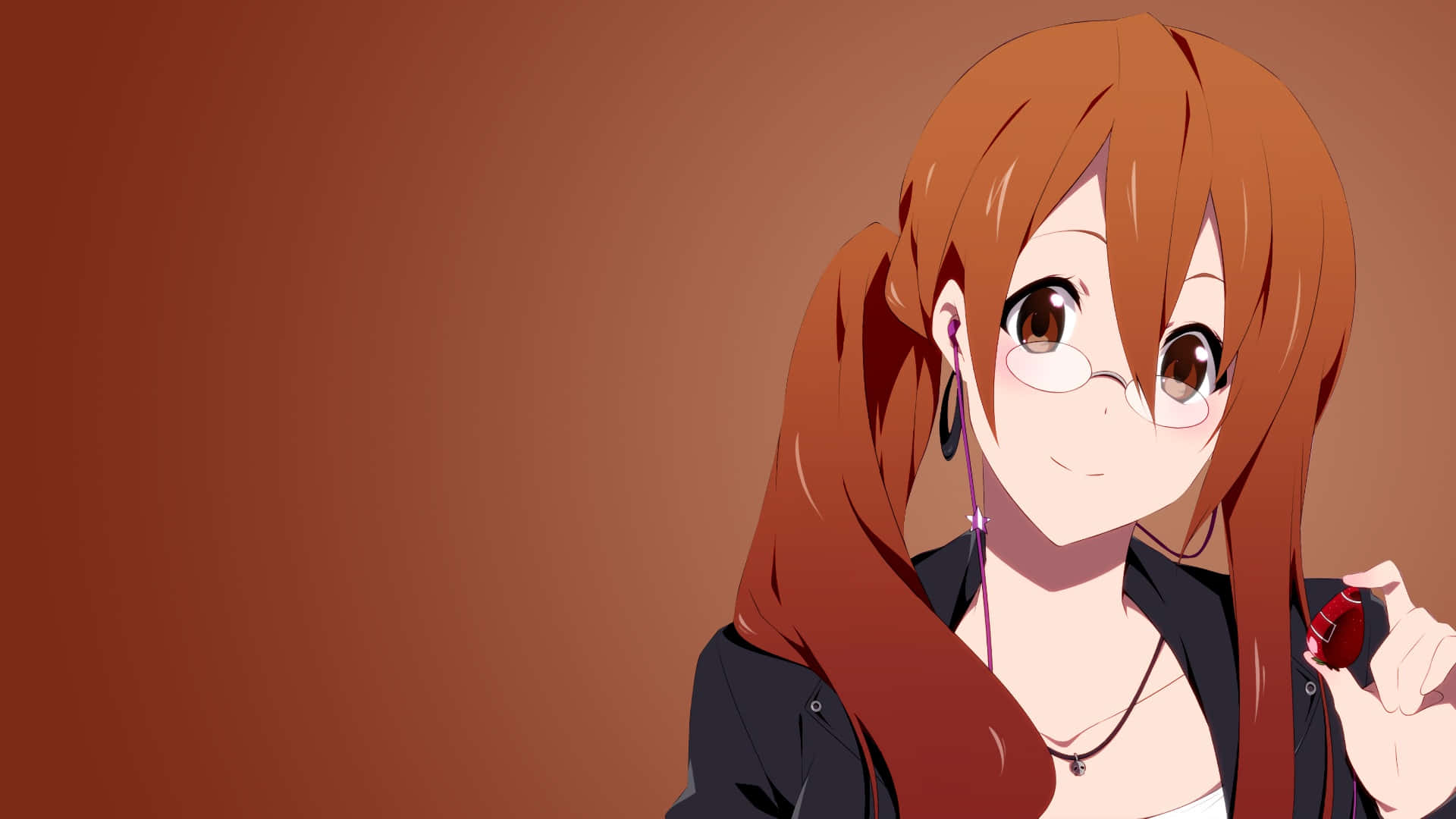 Sawako Yamanaka, K-On!, orange pigtails, Full HD Desktop Wallpaper