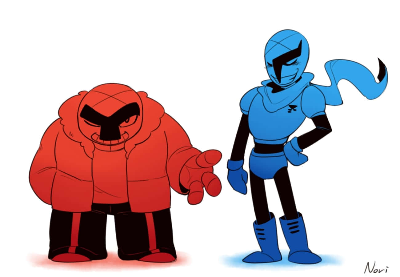 Sawk Thro, anime characters, red bulky, HD Desktop Wallpaper
