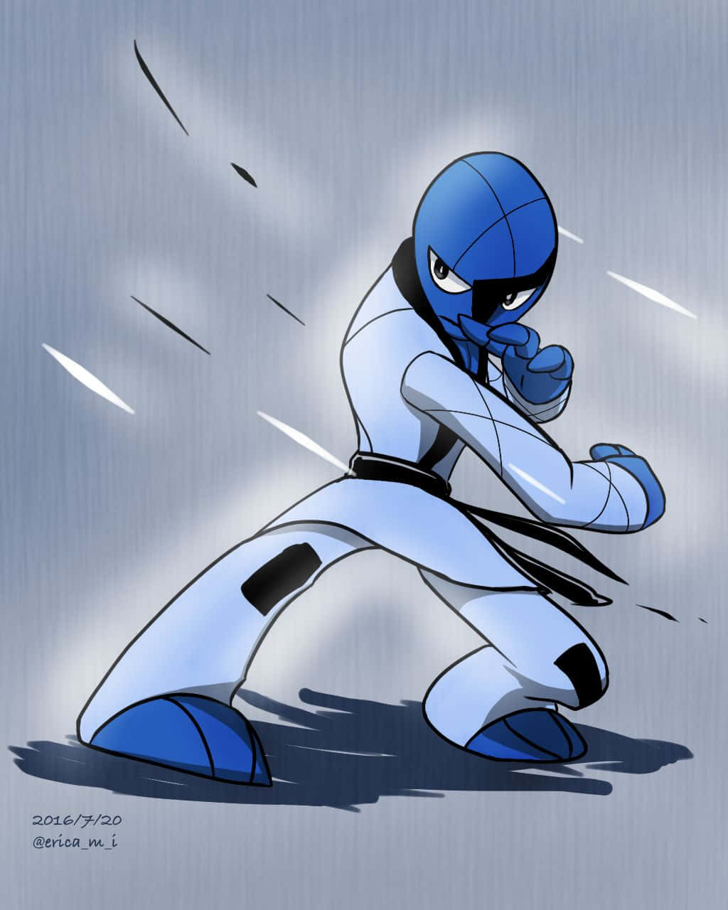 Sawk, blue-masked, white gi, HD Phone Wallpaper